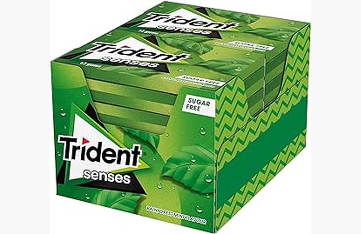 Chicles Sin Az Car Trident Senses Spearmint El Sabor Refrescante