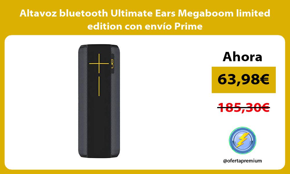 Altavoz bluetooth Ultimate Ears Megaboom limited edition con envío Prime