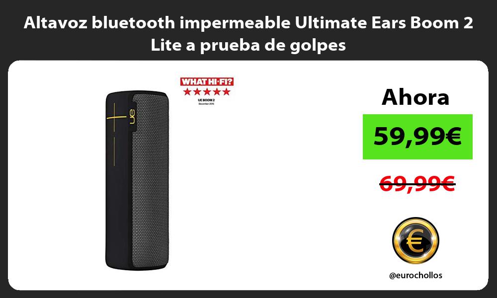 Altavoz bluetooth impermeable Ultimate Ears Boom 2 Lite a prueba de golpes