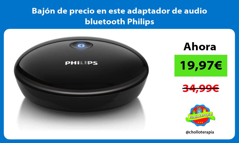 Bajón de precio en este adaptador de audio bluetooth Philips