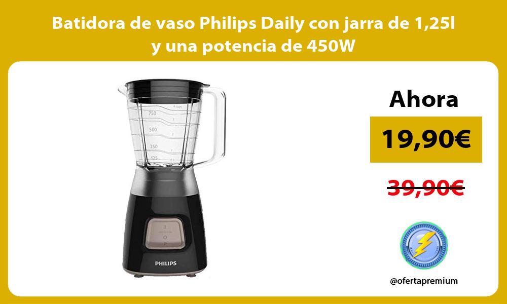 Batidora de vaso Philips Daily con jarra de 125l y una potencia de 450W