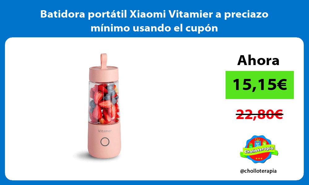 Batidora portátil Xiaomi Vitamier a preciazo mínimo usando el cupón