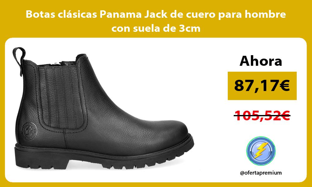 Botas clásicas Panama Jack de cuero para hombre con suela de 3cm