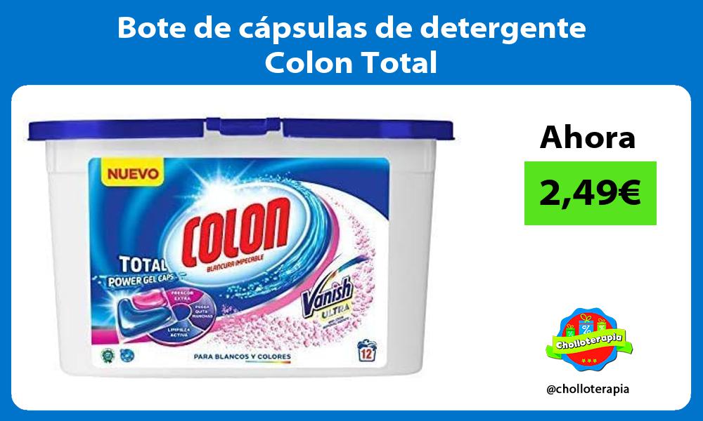Bote de cápsulas de detergente Colon Total