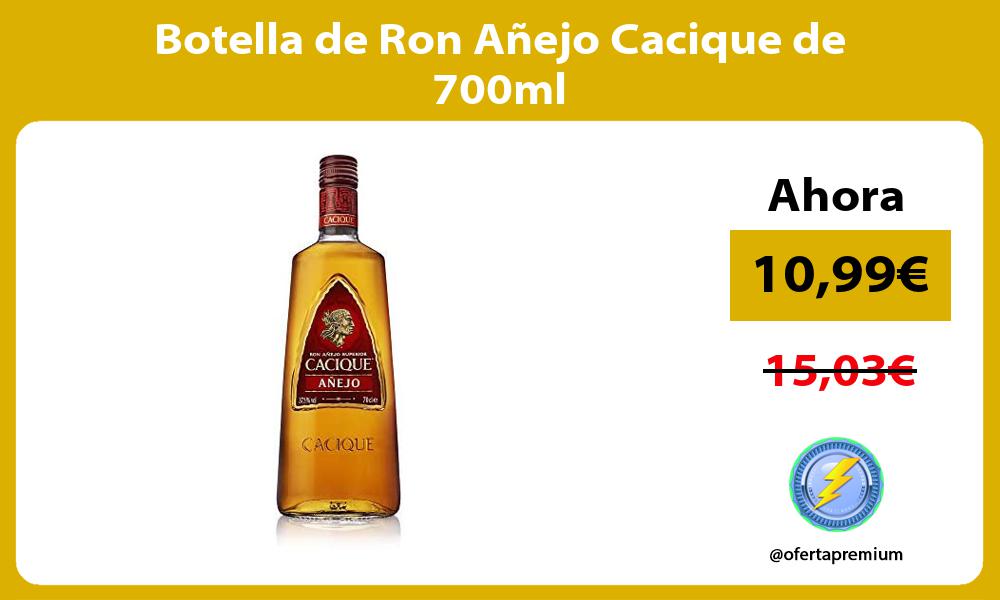 Botella de Ron Añejo Cacique de 700ml