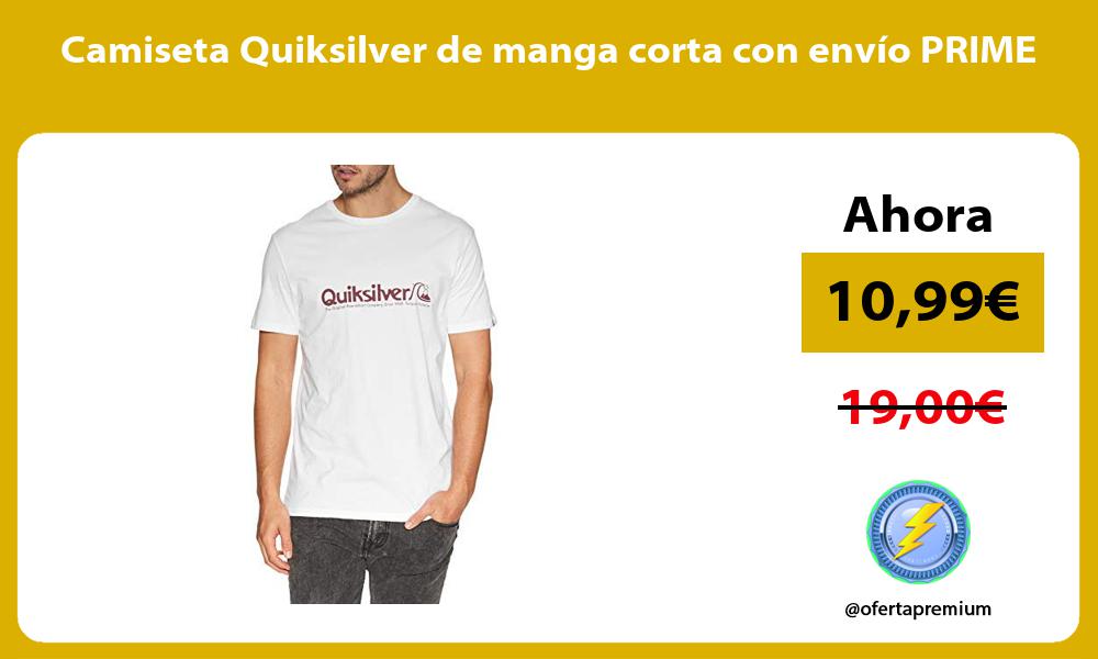Camiseta Quiksilver de manga corta con envío PRIME