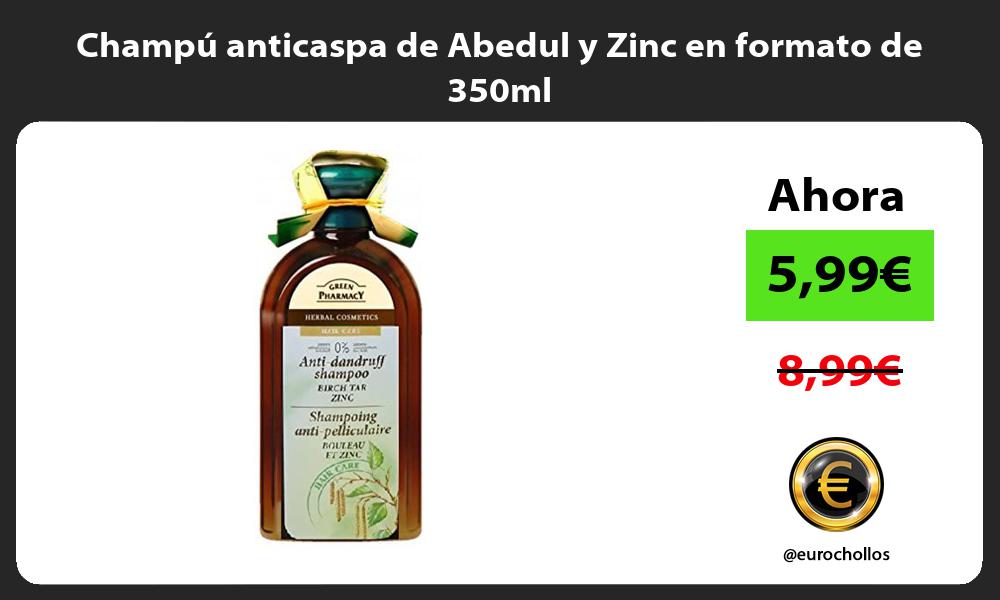 Champú anticaspa de Abedul y Zinc en formato de 350ml
