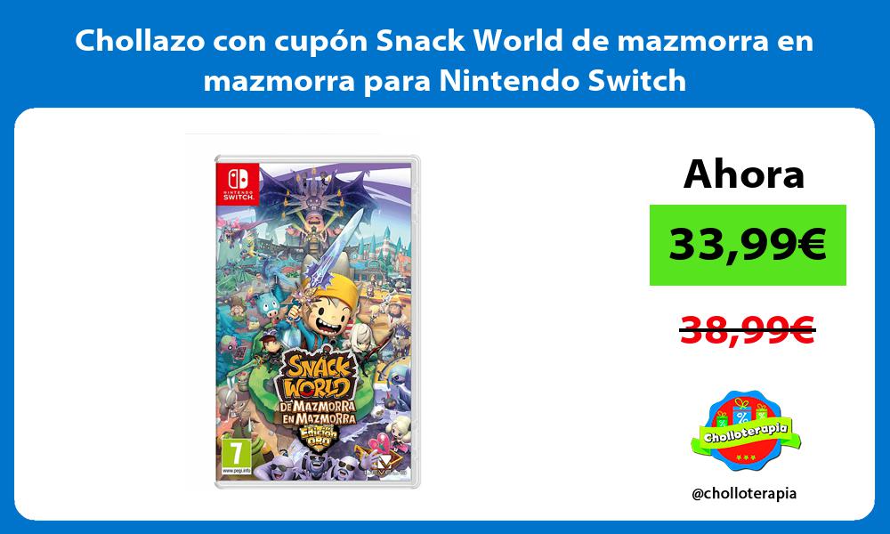 Chollazo con cupón Snack World de mazmorra en mazmorra para Nintendo Switch