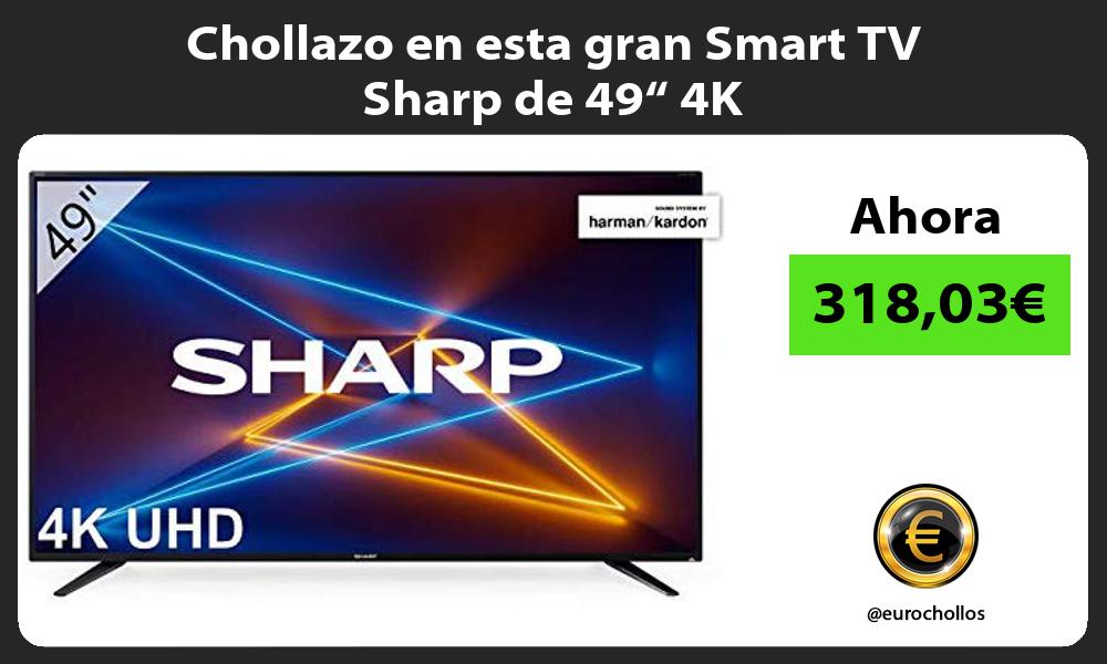 Chollazo en esta gran Smart TV Sharp de 49“ 4K