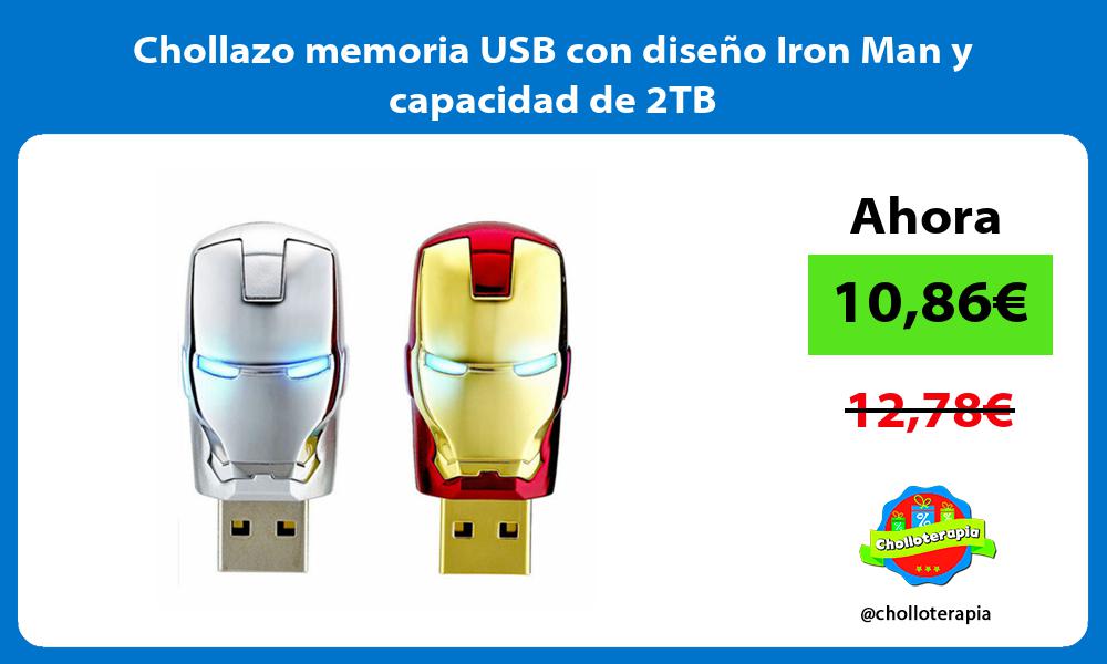 Chollazo memoria USB con diseño Iron Man y capacidad de 2TB