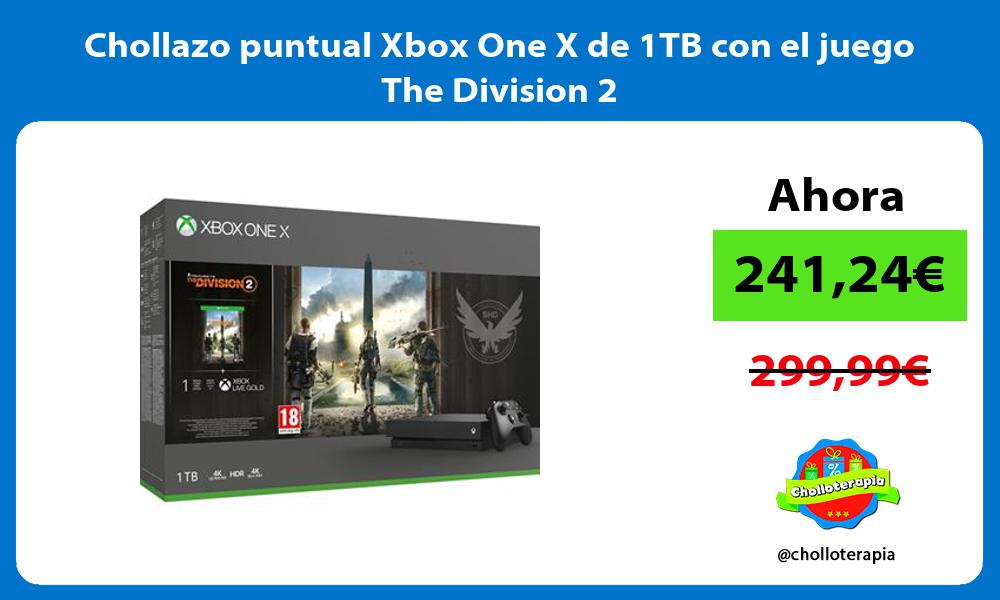 Chollazo puntual Xbox One X de 1TB con el juego The Division 2