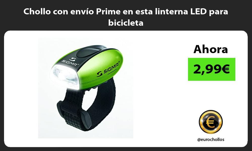 Chollo con envío Prime en esta linterna LED para bicicleta