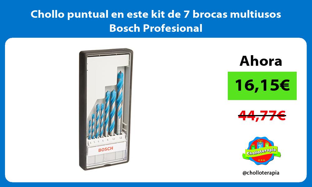 Chollo puntual en este kit de 7 brocas multiusos Bosch Profesional