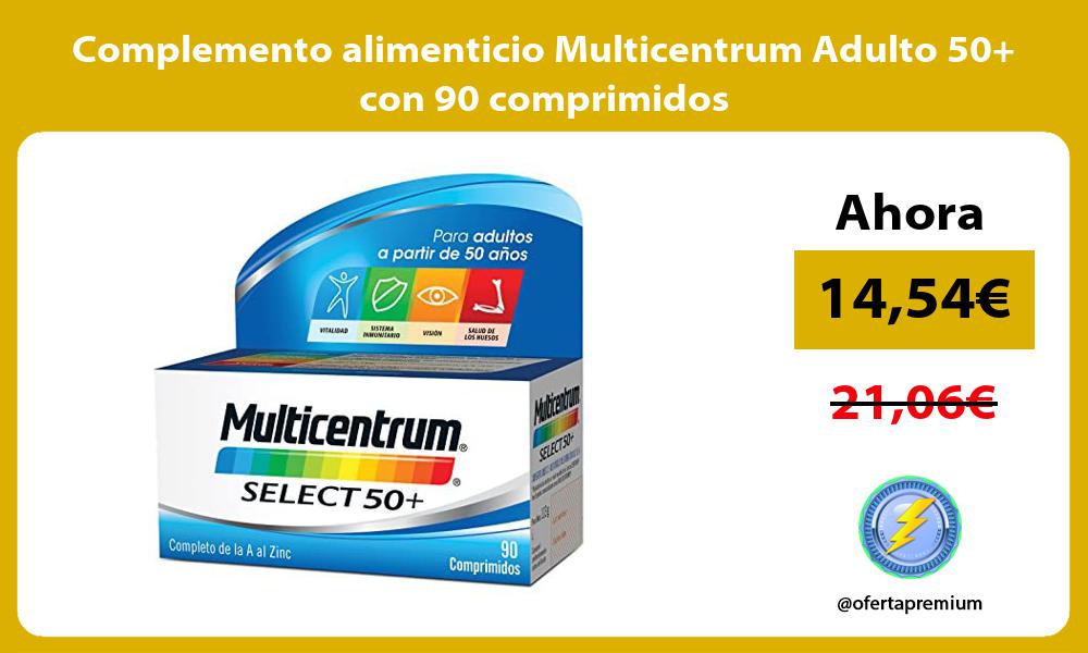 Complemento alimenticio Multicentrum Adulto 50 con 90 comprimidos