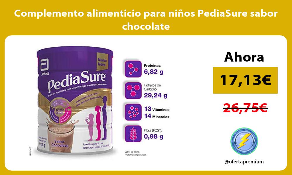 Complemento alimenticio para niños PediaSure sabor chocolate
