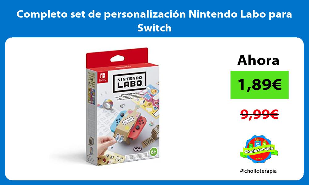 Completo set de personalización Nintendo Labo para Switch