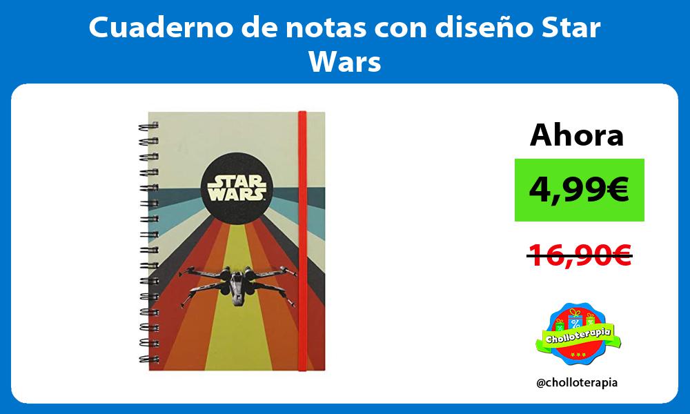Cuaderno de notas con diseño Star Wars
