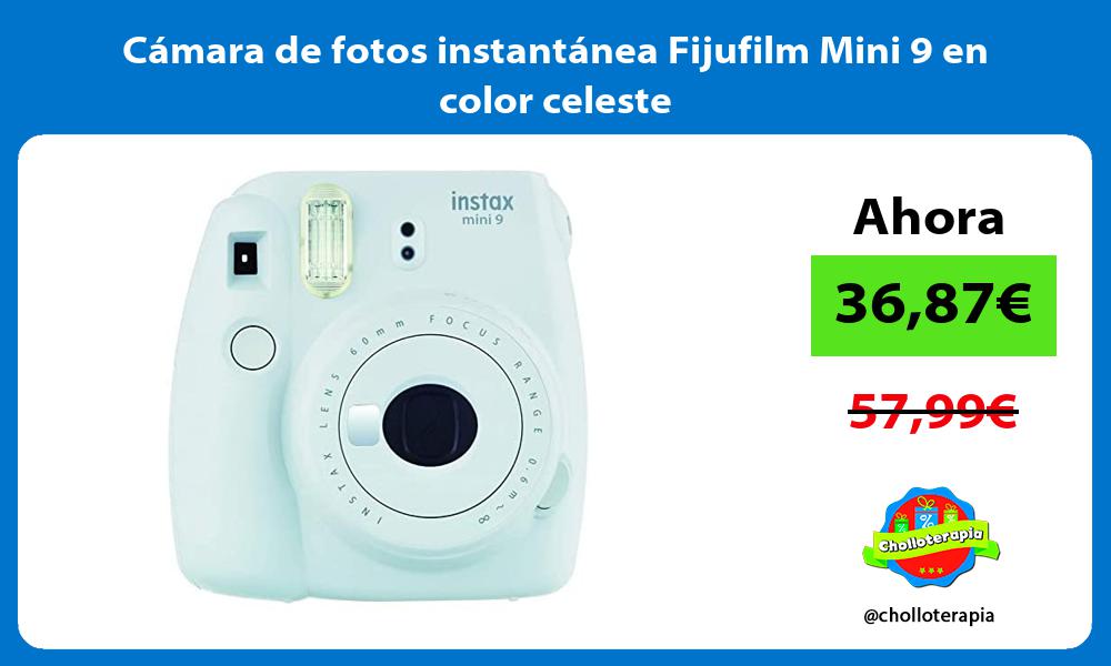 Cámara de fotos instantánea Fijufilm Mini 9 en color celeste
