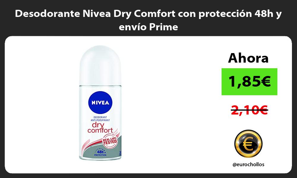 Desodorante Nivea Dry Comfort con protección 48h y envío Prime
