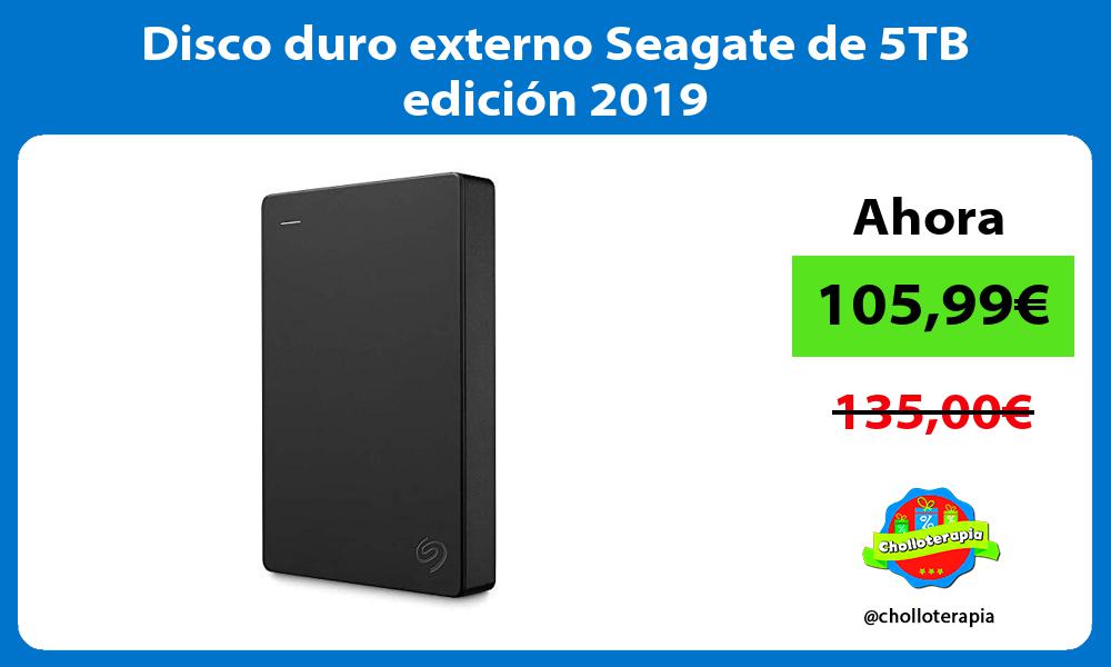 Disco duro externo Seagate de 5TB edición 2019