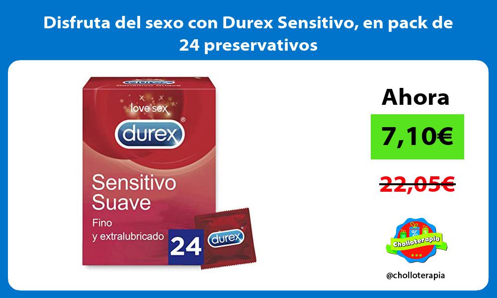 Disfruta del sexo con Durex Sensitivo en pack de 24 preservativos