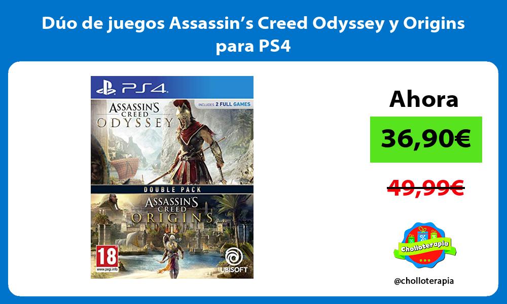 Dúo de juegos Assassin’s Creed Odyssey y Origins para PS4
