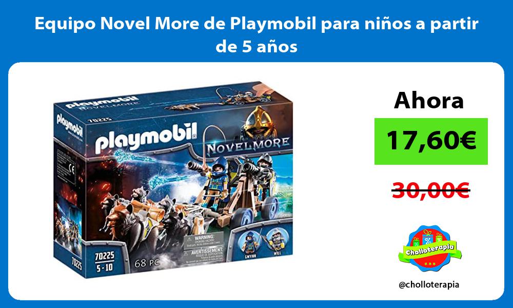 Equipo Novel More de Playmobil para niños a partir de 5 años