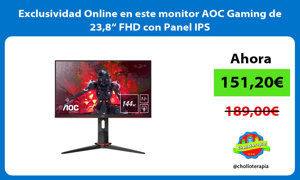 Exclusividad Online en este monitor AOC Gaming de 238“ FHD con Panel IPS