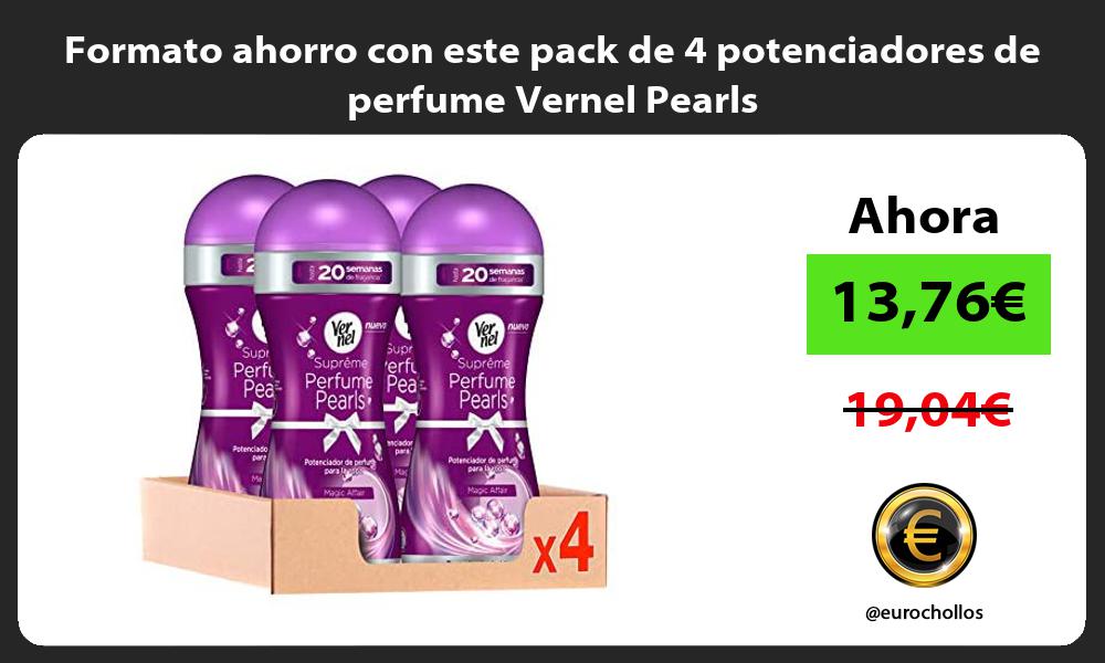 Formato ahorro con este pack de 4 potenciadores de perfume Vernel Pearls