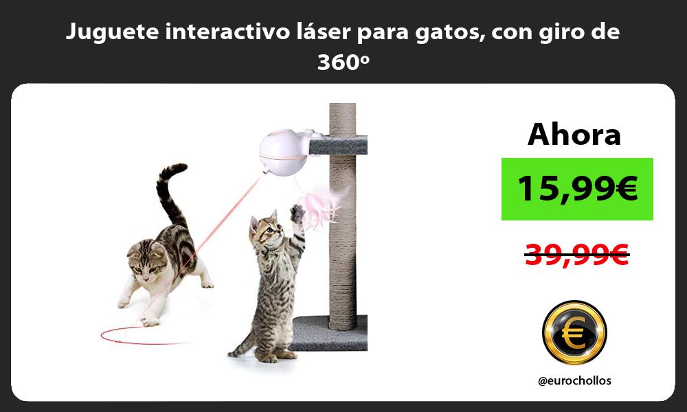 Juguete interactivo láser para gatos con giro de 360º