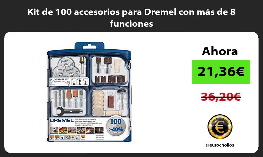 Kit de 100 accesorios para Dremel con más de 8 funciones