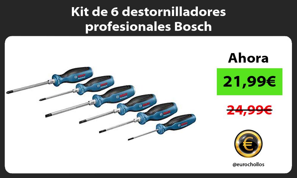 Kit de 6 destornilladores profesionales Bosch