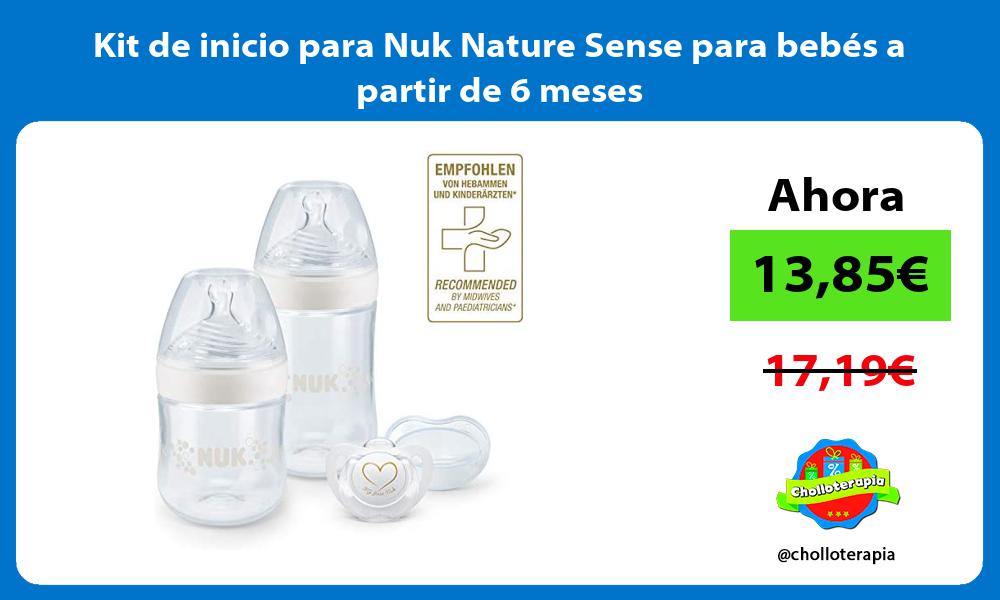 Kit de inicio para Nuk Nature Sense para bebés a partir de 6 meses