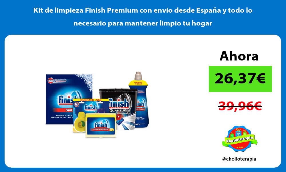 Kit de limpieza Finish Premium con envío desde España y todo lo necesario para mantener limpio tu hogar