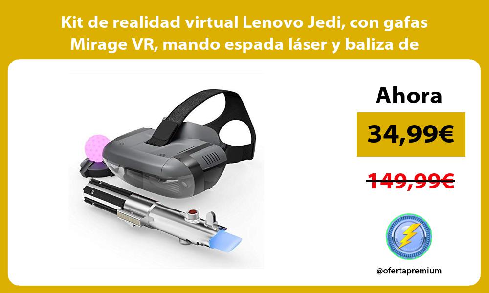 Kit de realidad virtual Lenovo Jedi con gafas Mirage VR mando espada láser y baliza de movimiento