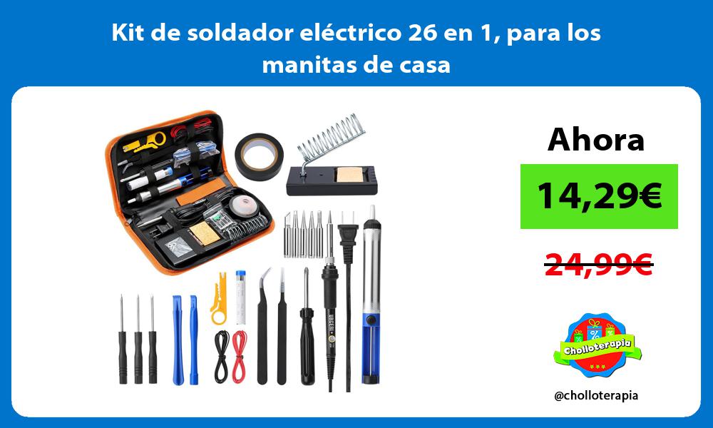 Kit de soldador eléctrico 26 en 1 para los manitas de casa