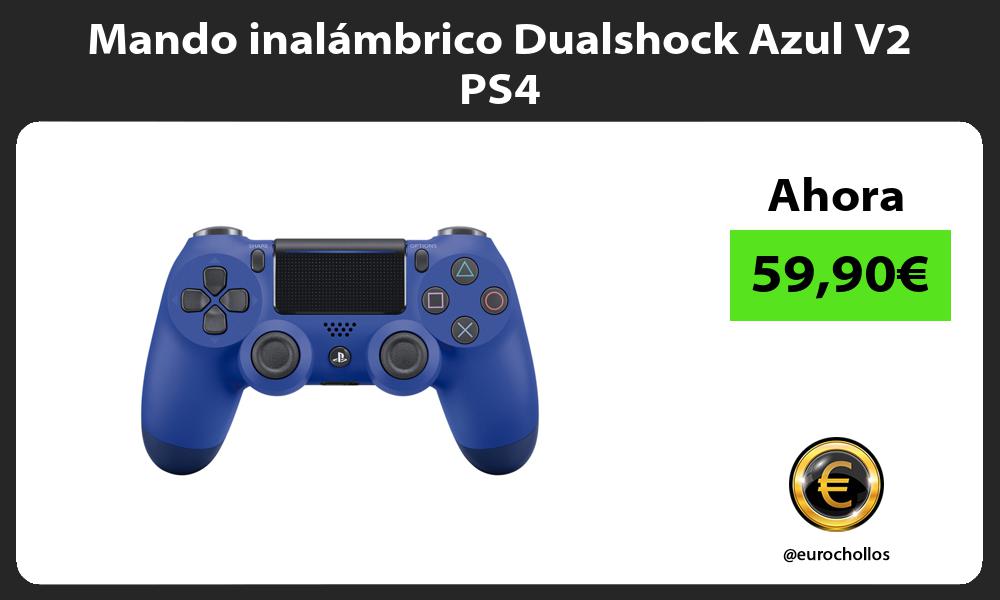 Mando inalámbrico Dualshock Azul V2 PS4