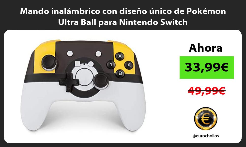 Mando inalámbrico con diseño único de Pokémon Ultra Ball para Nintendo Switch