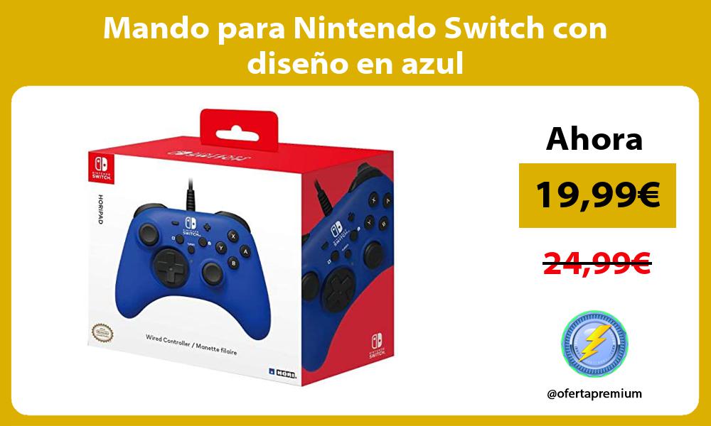Mando para Nintendo Switch con diseño en azul