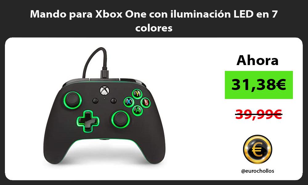 Mando para Xbox One con iluminación LED en 7 colores