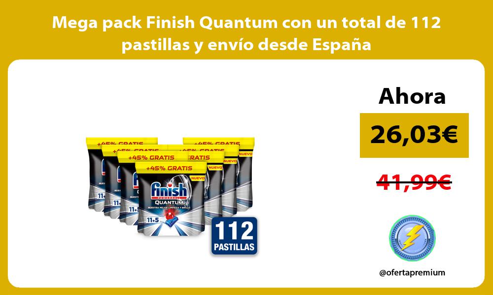 Mega pack Finish Quantum con un total de 112 pastillas y envío desde España