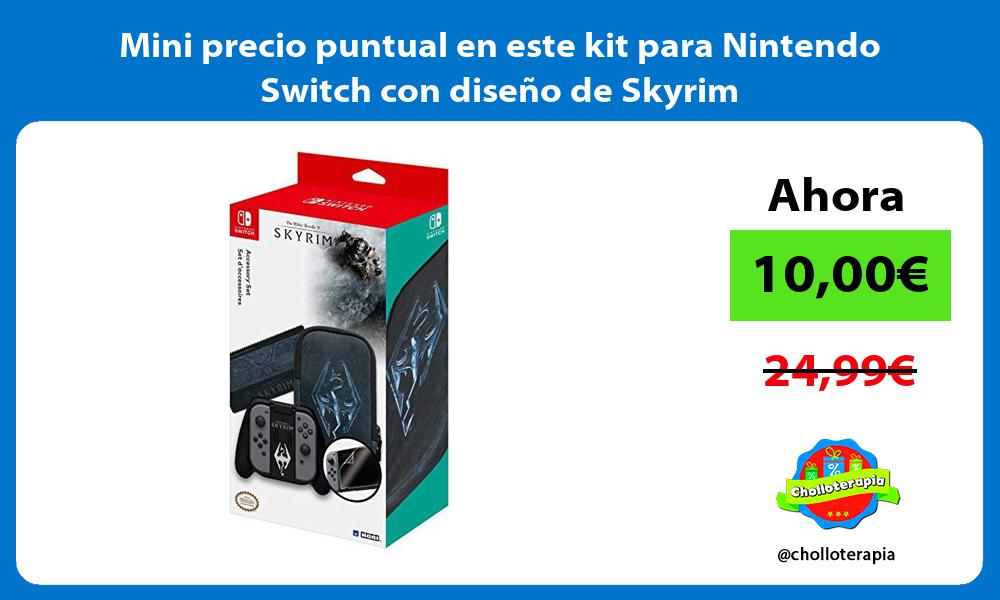 Mini precio puntual en este kit para Nintendo Switch con diseño de Skyrim