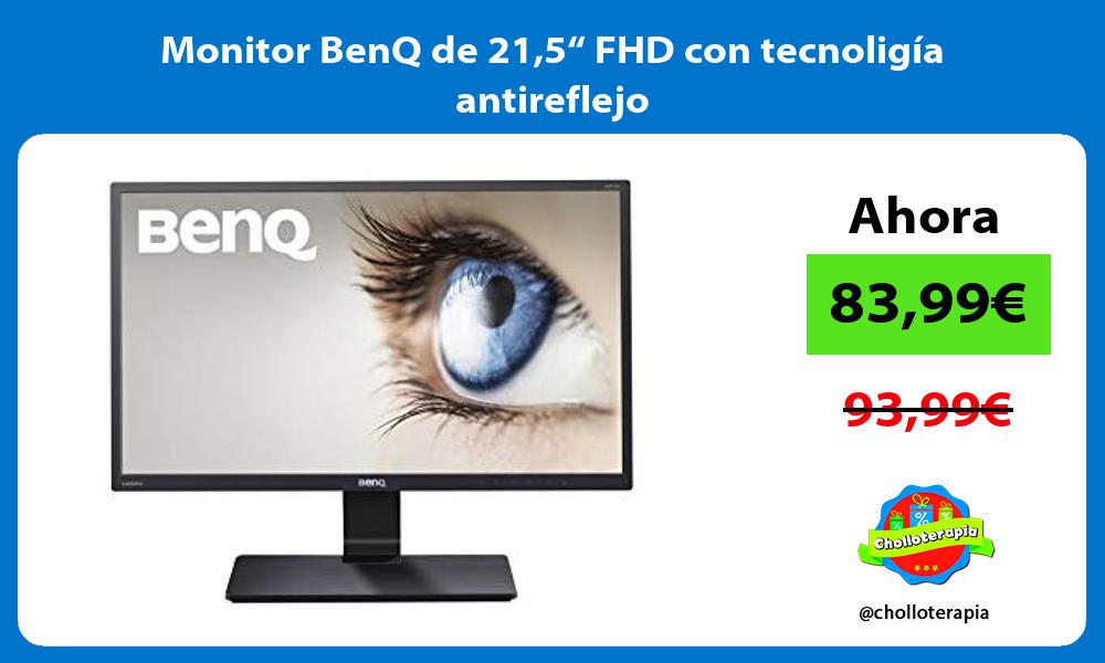 Monitor BenQ de 215“ FHD con tecnoligía antireflejo