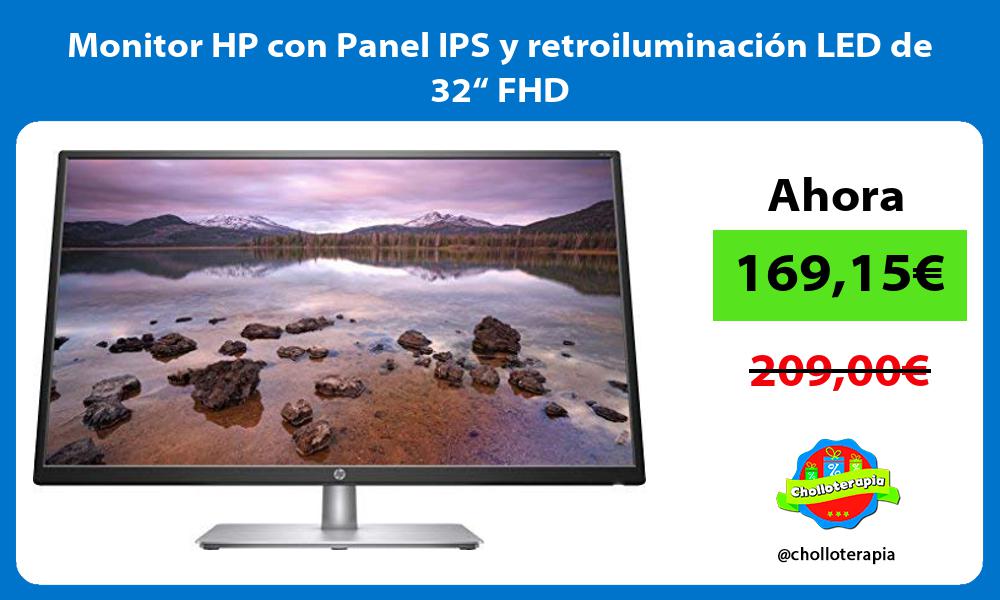 Monitor HP con Panel IPS y retroiluminación LED de 32“ FHD
