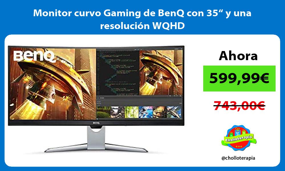 Monitor curvo Gaming de BenQ con 35“ y una resolución WQHD
