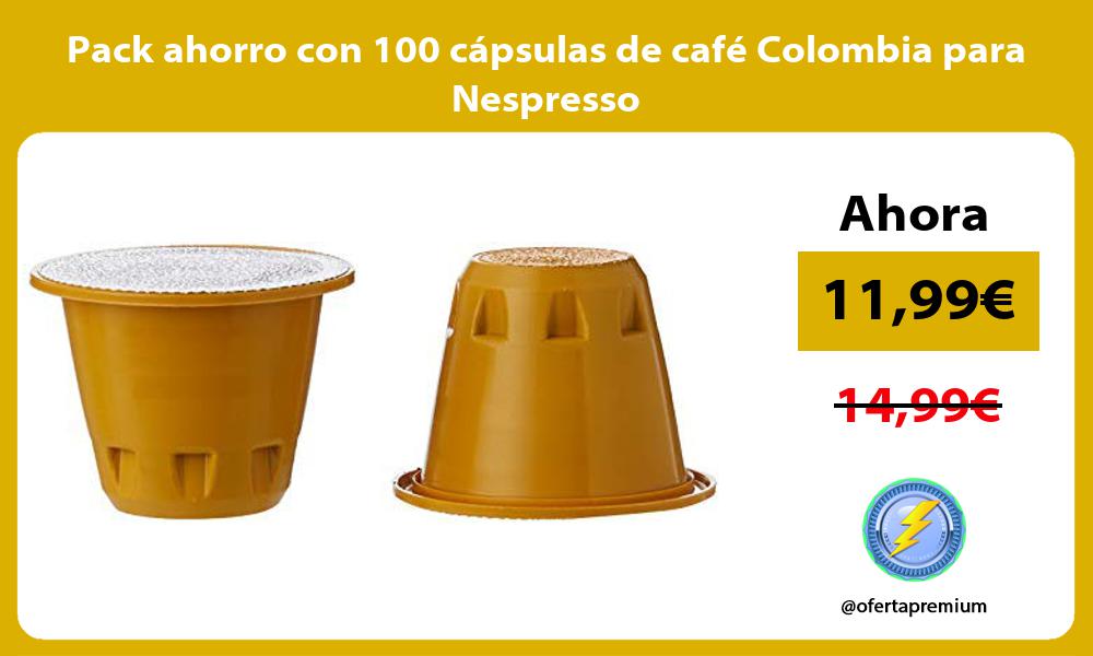 Pack ahorro con 100 cápsulas de café Colombia para Nespresso