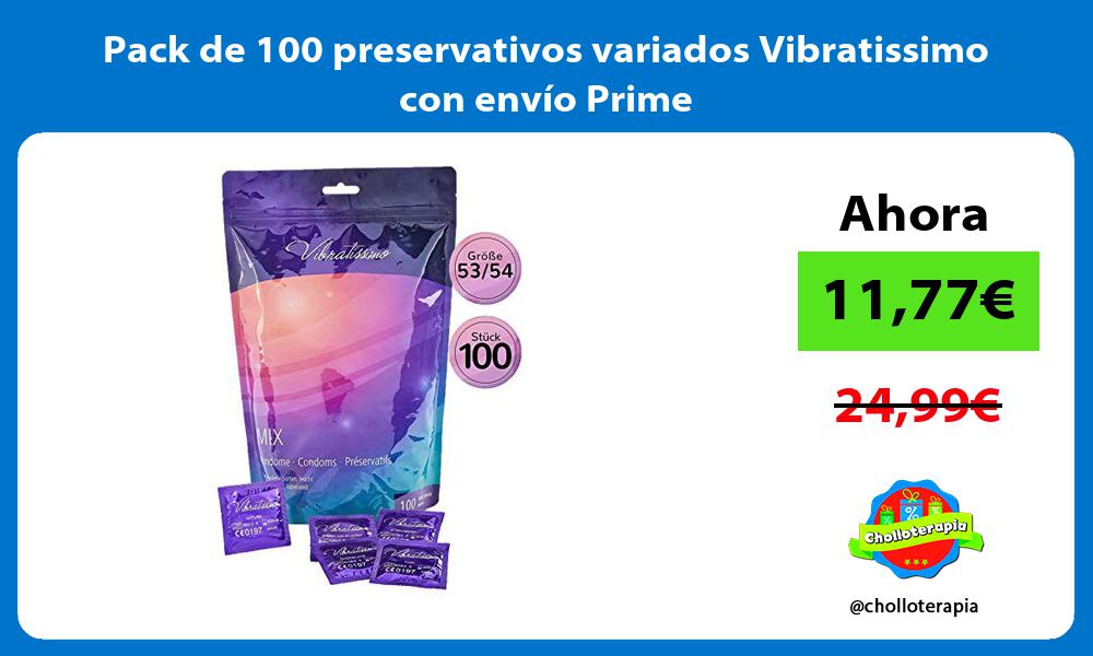 Pack de 100 preservativos variados Vibratissimo con envío Prime