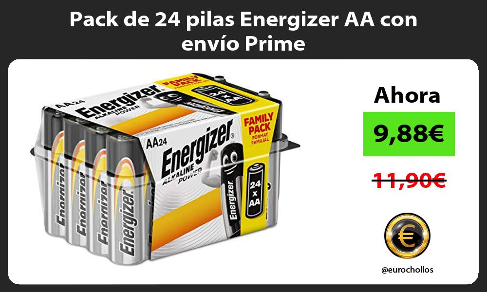 Pack de 24 pilas Energizer AA con envío Prime