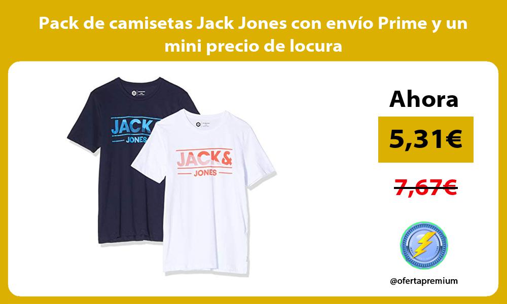 Pack de camisetas Jack Jones con envío Prime y un mini precio de locura