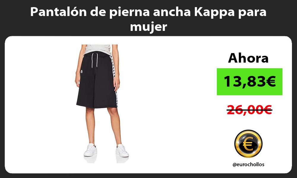 Pantalón de pierna ancha Kappa para mujer